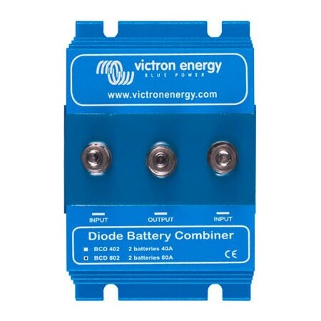 Inverters R Us Victron Energy ARGO Diode Battery Combiners Two Batteries 40A, Blue, Aluminum BCD000402000